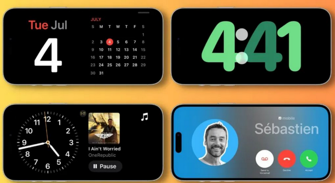 赵县苹果手机维修分享iOS17横屏充电待机显示有什么好处 
