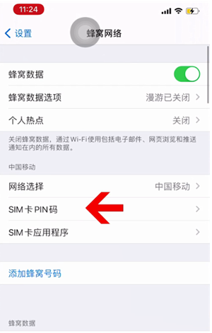 赵县苹果14维修网分享如何给iPhone14的SIM卡设置密码 