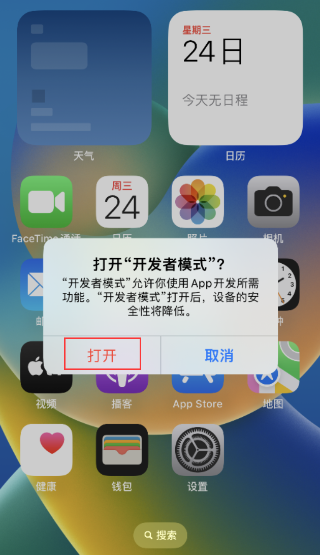 赵县苹果手机维修分享如何打开开发者模式 