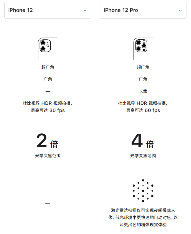 赵县苹果手机维修分享苹果 iPhone 12 与 iPhone 12 Pro 选哪款 